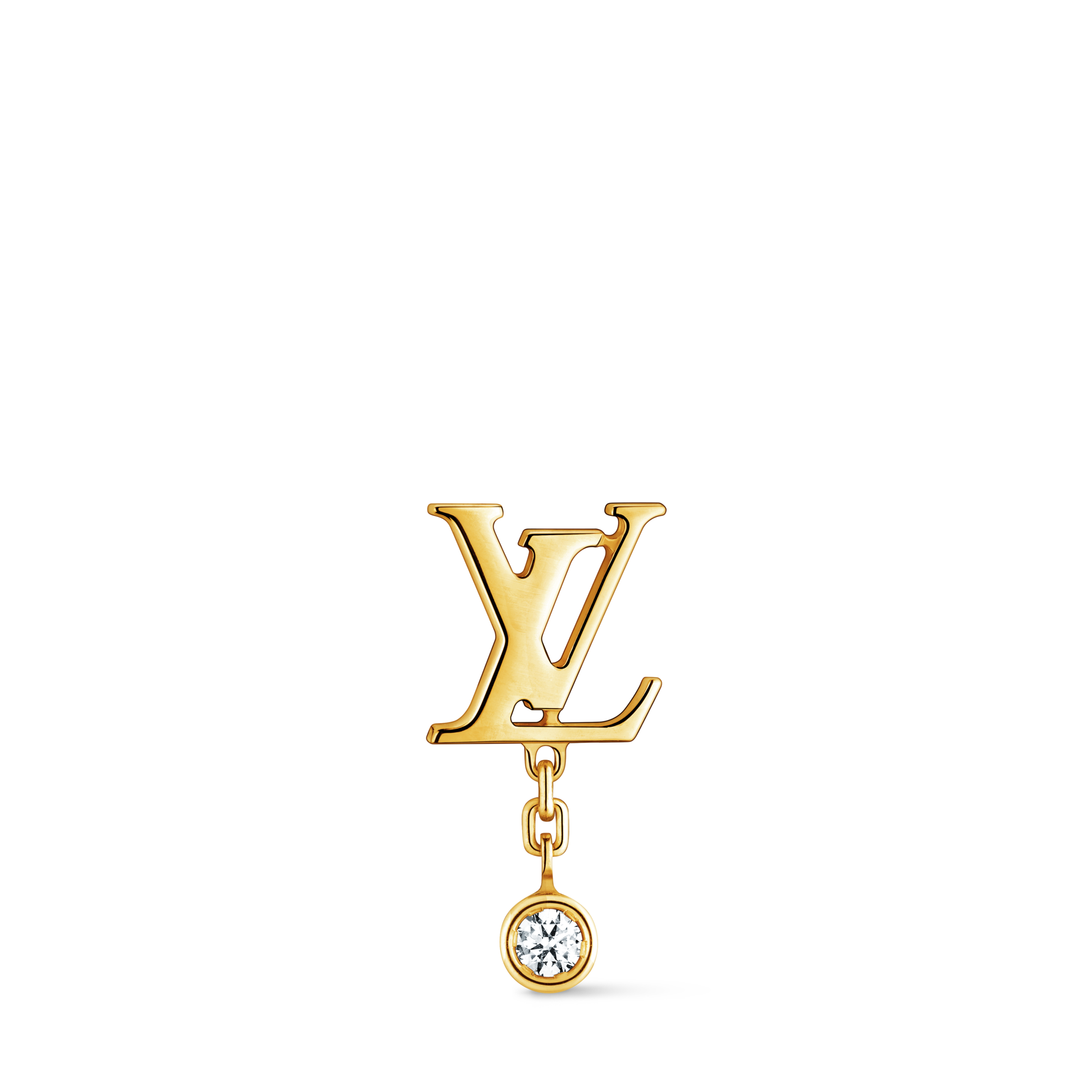 Brinco Idylle Blossom LV, ouro amarelo e diamante - Unidade